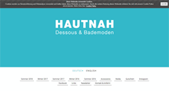 Desktop Screenshot of hautnah-dessous.net